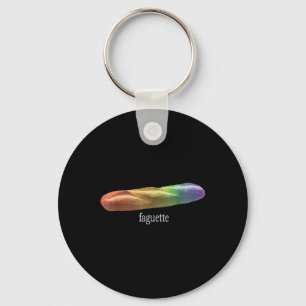 Funny Baguette Rainbow Faguette Lgbt Pride Monat Schlüsselanhänger