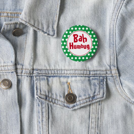 Funny Bah Humbug Christmas Button Button (Beispiel)