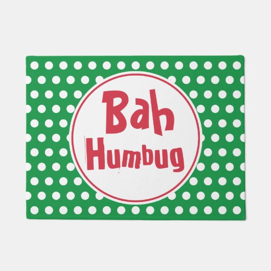 Funny Bah Humbug Christmas Doormat Rug Fußmatte (Vorderseite)