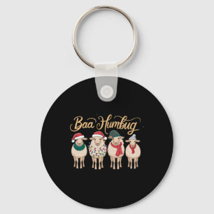 Funny Bah Humbug Christmas Funny Sheep Christmas B Schlüsselanhänger