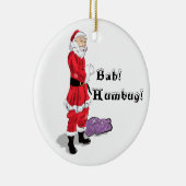 Funny Bah Humbug Christmas Santa Keramik Ornament (Rechts)