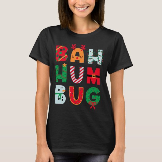 Funny Bah Humbug Holiday T-Shirt (Vorderseite)