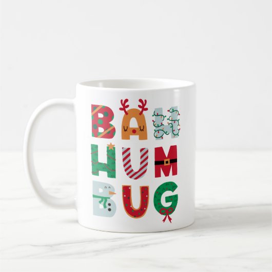 Funny Bah Humbug Kaffeetasse (Links)