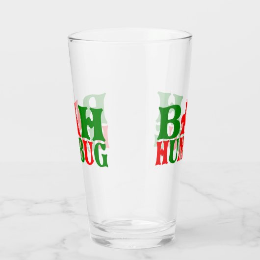 Funny Bah humbug Weihnachtsfeier Glas (Rechts)