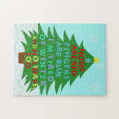 Funny Bah Humbug Weihnachtsgedicht Puzzle (Horizontal)