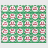 Funny Bah Humbug Weihnachtswrapping Paper Geschenkpapier (Flach)