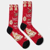 Funny Bake & Watch Weihnachtsfilme Red Green Socken (Rechts)