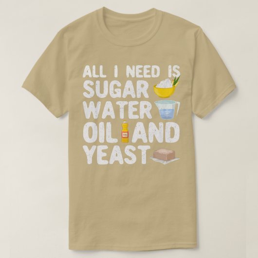 Funny Baker Brot Backbäcker T-Shirt (Design vorne)
