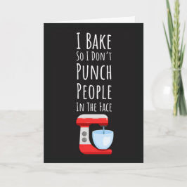 Funny Baker Cards Baking Cook Chef Food Cooking Karte