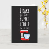 Funny Baker Cards Baking Cook Chef Food Cooking Karte (Gelbe Blume)