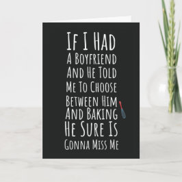 Funny Baker Cards For Her Teen Girls Women Baking Karte