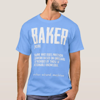 Funny Baker Definition Backen für Konditorei Koch  T-Shirt