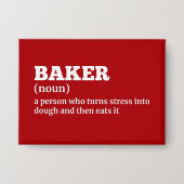 Funny Baker Definition Button (Vorderseite)