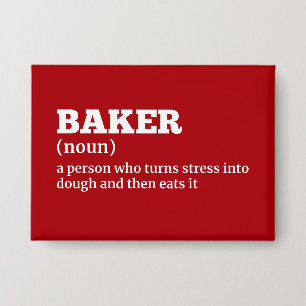 Funny Baker Definition Button