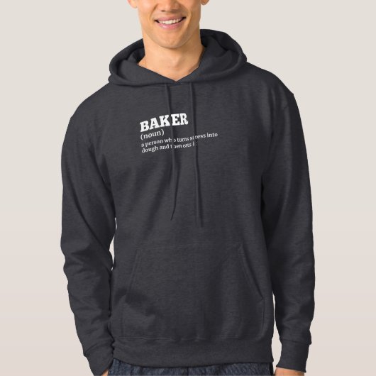 Funny Baker Definition Hoodie (Vorderseite)