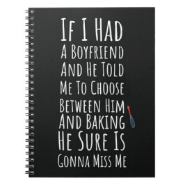 Funny Baker Gifts For Her Teen Girls Women Baking Notizblock