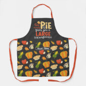 Funny Baker Math Pie Pun Erntedank Food Pattern Schürze (Vorderseite)