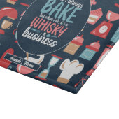 Funny Baker Meme Backpuff Retro Bäckerei Muster Schneidebrett (Ecke)