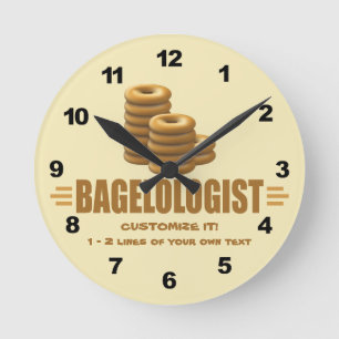 Funny Bakery Runde Wanduhr