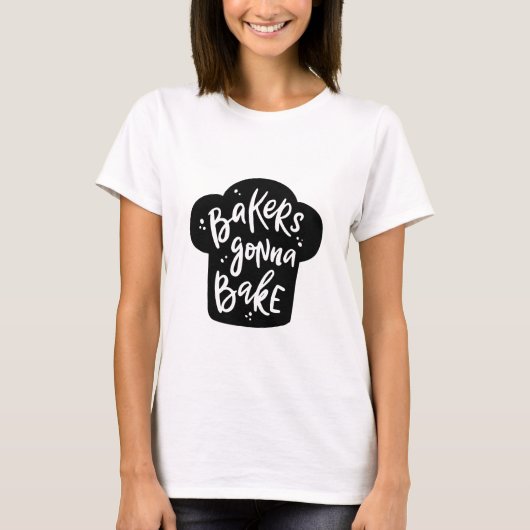 Funny Baking Apparel T-Shirt (Vorderseite)