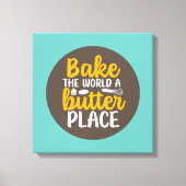 Funny Baking Bäckerei Typografie Retro Wand Kunst (Vorderseite)