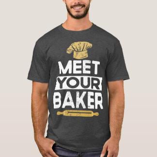 Funny Baking Bake Lover Brot Baker Whisk Taker Ba T-Shirt