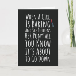 Funny Baking Cards For Her Teen Girls Women Baker Karte