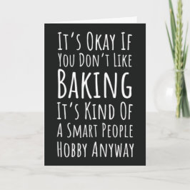Funny Baking Cards Humor Happy Baker Humorous Karte