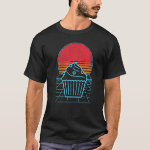 Funny Baking Cupcake Baker Cupcake 80er 90s Retro T-Shirt