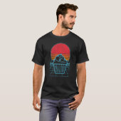 Funny Baking Cupcake Baker Cupcake 80er 90s Retro T-Shirt (Vorne ganz)