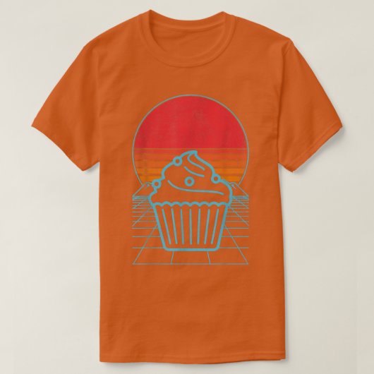 Funny Baking Cupcake Baker Cupcake Lover 80er 90s  T-Shirt (Design vorne)