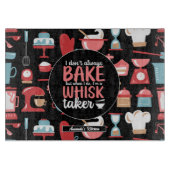 Funny Baking Meme Whisk Taker Retro Bäckerei Muste Schneidebrett (Vorderseite)