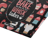 Funny Baking Meme Whisk Taker Retro Bäckerei Muste Schneidebrett (Ecke)