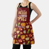 Funny Baking Pie Pun Erntedank Food Pattern Schürze (InSitu)