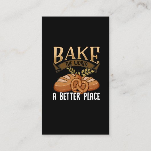 Funny Baking Quote Bäckerei Kuchen Brot Lover Visitenkarte (Vorderseite)