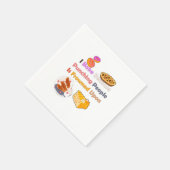 Funny Baking Shirt: Ich backe, weil ich Leute punk Serviette (Ecke)