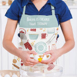 Funny Baking Sprichwort Moderne Küche Blau Schürze<br><div class="desc">Funny Baking Sprichwort Modern Kitchen Blue Schürze bietet ein buntes Küchenmotiv mit dem bearbeitbaren Text "Backen ist billiger als Therapie" in der modernen Schrift Typografie. Das perfekte Geschenk für Weihnachten,  Geburtstag,  Muttertag und für diejenigen,  die gerne backen und kochen. Entworfen von ©Evco Studio www.zazzle.com/store/evcostudio</div>