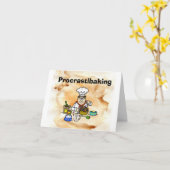 Funny Baking Verschiebewartungskarte Karte (Gelbe Blume)