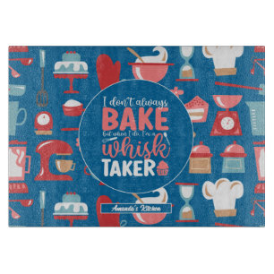 Funny Baking Whisky Taker Cool Retro Baker Muster Schneidebrett