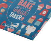 Funny Baking Whisky Taker Cool Retro Baker Muster Schneidebrett (Ecke)