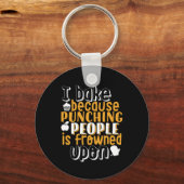 Funny Baking Zitat für Bäcker Schlüsselanhänger (Vorderseite)