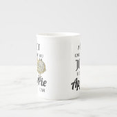 Funny Baking Zitat Porzellantasse (Vorderseite)