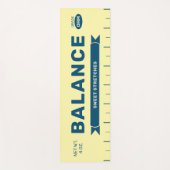 Funny "Balance" Butter Stick Personalized Yellow  Yogamatte (Vorderseite)