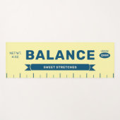 Funny "Balance" Butter Stick Personalized Yellow  Yogamatte (Vorderseite (Horizontal))