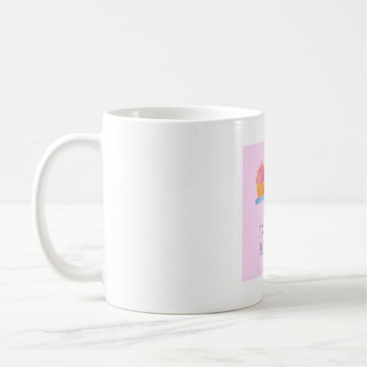 Funny Balanced Diet Cupcake Kaffeetasse (Links)