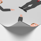 Funny Bald Businessman Shrugging Humore Geschenkpapier