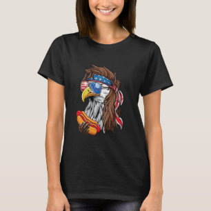 Funny Bald Eagle Hotdog Flag American Flag 4. Juli T-Shirt