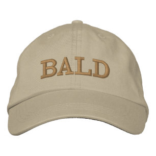 Funny Bald Head Brown Beige Mens Bestickte Baseballkappe