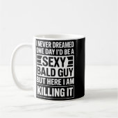 Funny Bald Man Art For Men Boys Bald Dad Bald Guy Kaffeetasse (Links)