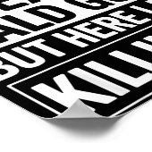 Funny Bald Man Art For Men Boys Bald Dad Bald Guy Poster (Ecke)